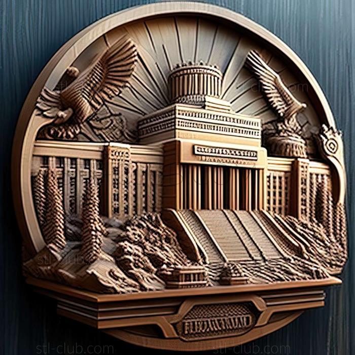 3D мадэль Челябинск в России (STL)